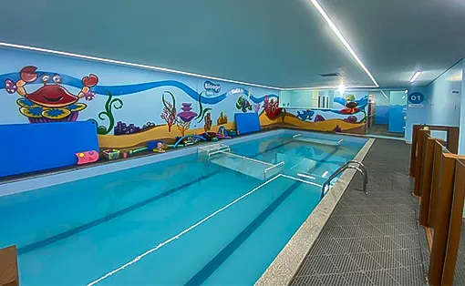 Área da piscina 02 da Bloop! Kids Natação de Moema