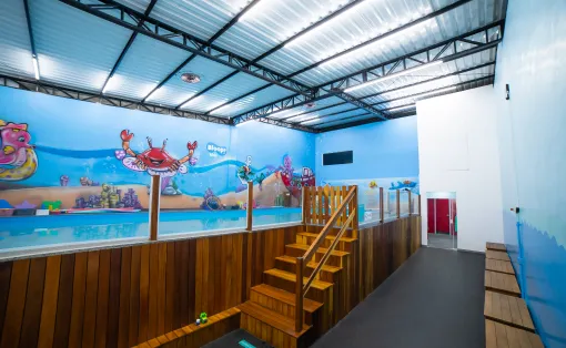 Área da piscina da Bloop! Kids Natação de Perdizes